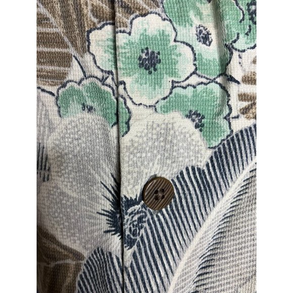 Tommy Bahama Men's Large Short Sleeve Button 100% Silk Shirt - Picture 4 of 9